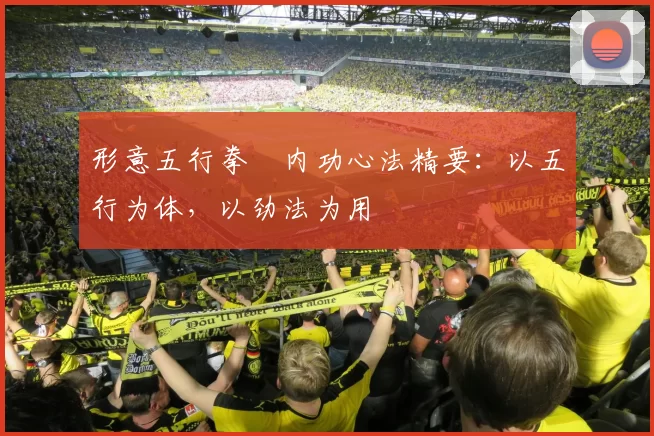 形意五行拳・内功心法精要：以五行为体，以劲法为用