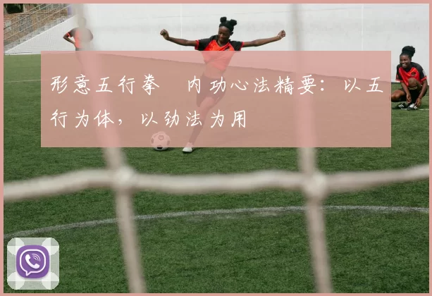 形意五行拳・内功心法精要:以五行为体,以劲法为用