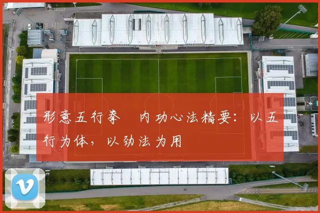 形意五行拳・内功心法精要：以五行为体，以劲法为用