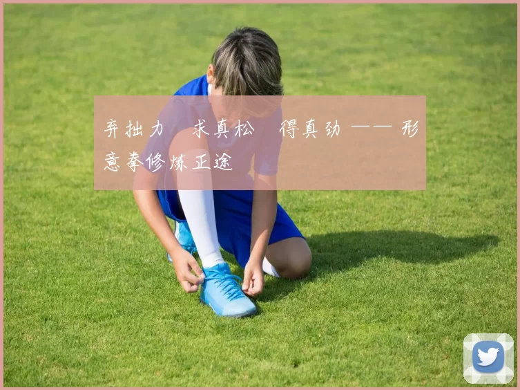 弃拙力・求真松・得真劲 —— 形意拳修炼正途