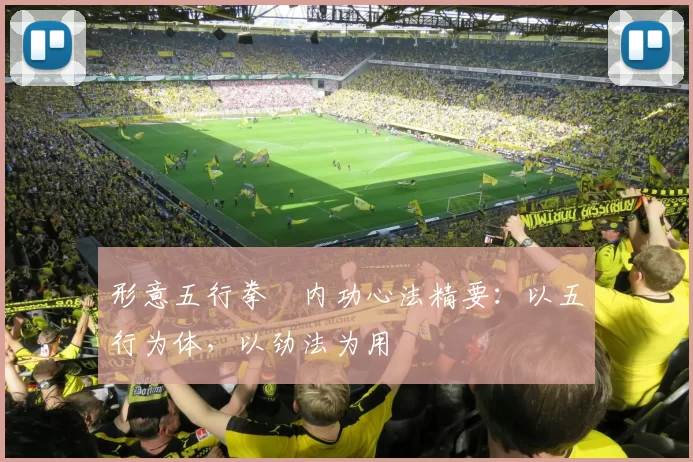 形意五行拳・内功心法精要：以五行为体，以劲法为用