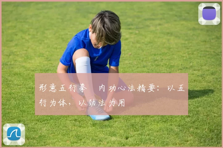 形意五行拳・内功心法精要：以五行为体，以劲法为用