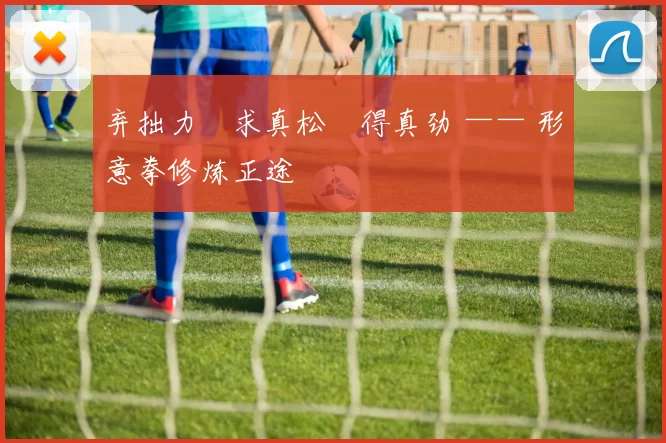 弃拙力・求真松・得真劲 —— 形意拳修炼正途