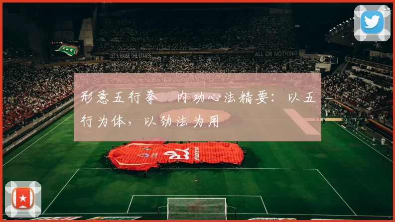 形意五行拳・内功心法精要:以五行为体,以劲法为用