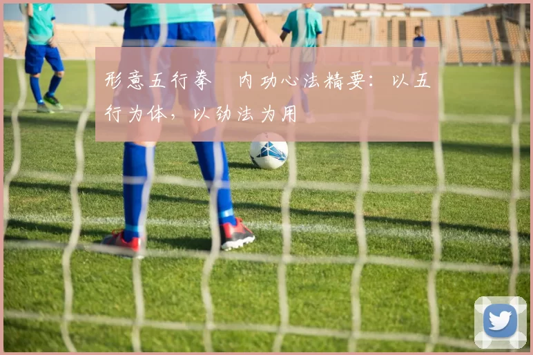 形意五行拳・内功心法精要:以五行为体,以劲法为用