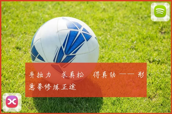 弃拙力・求真松・得真劲 —— 形意拳修炼正途