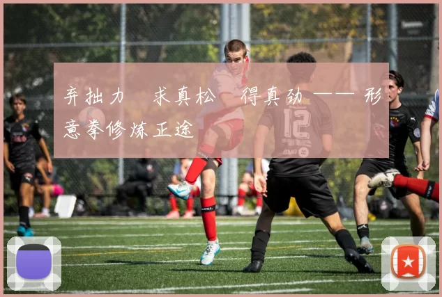 弃拙力・求真松・得真劲 —— 形意拳修炼正途