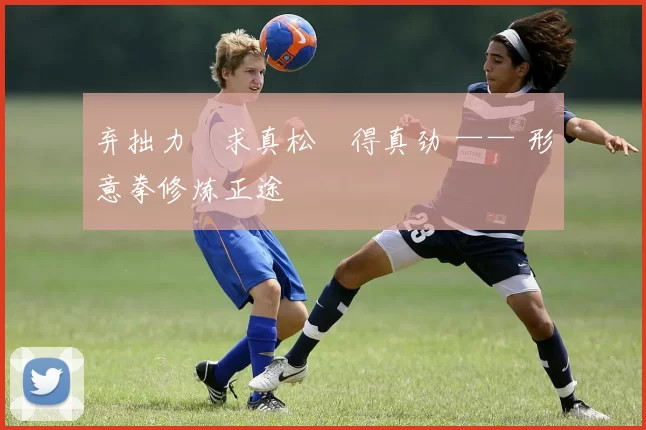 弃拙力・求真松・得真劲 —— 形意拳修炼正途