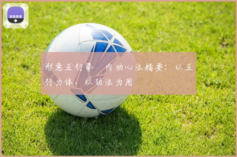 形意五行拳・内功心法精要：以五行为体，以劲法为用