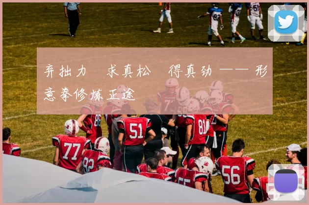 弃拙力・求真松・得真劲 —— 形意拳修炼正途