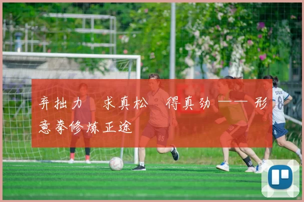 弃拙力・求真松・得真劲 —— 形意拳修炼正途