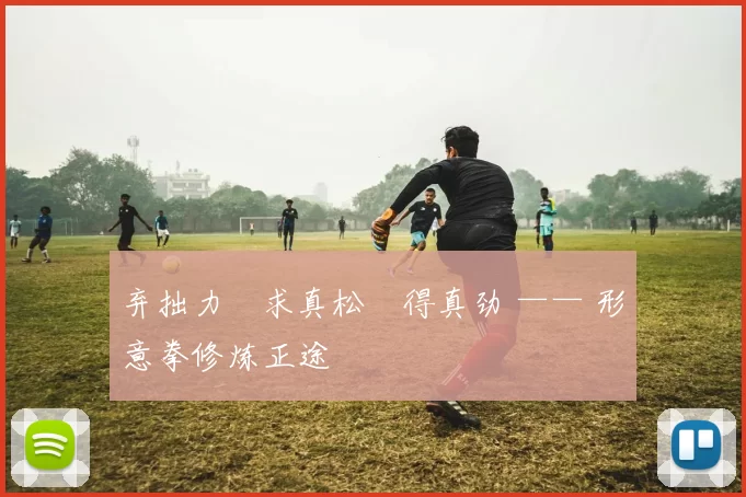 弃拙力・求真松・得真劲 —— 形意拳修炼正途