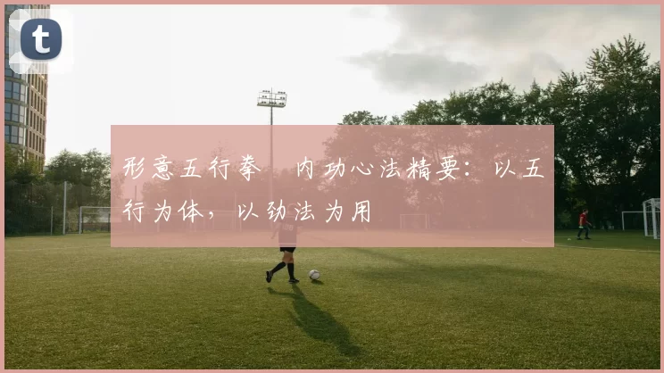 形意五行拳・内功心法精要：以五行为体，以劲法为用