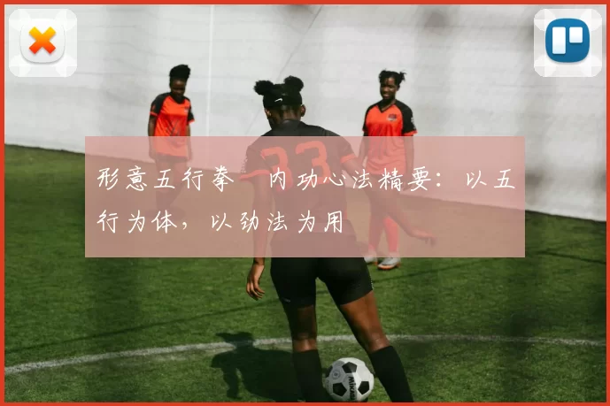 形意五行拳・内功心法精要：以五行为体，以劲法为用