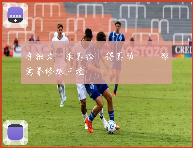 弃拙力・求真松・得真劲 —— 形意拳修炼正途