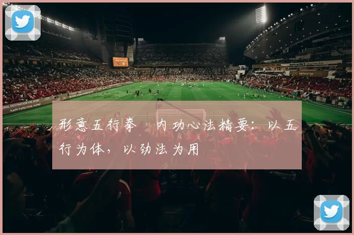 形意五行拳・内功心法精要:以五行为体,以劲法为用