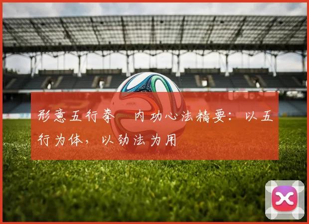 形意五行拳・内功心法精要：以五行为体，以劲法为用