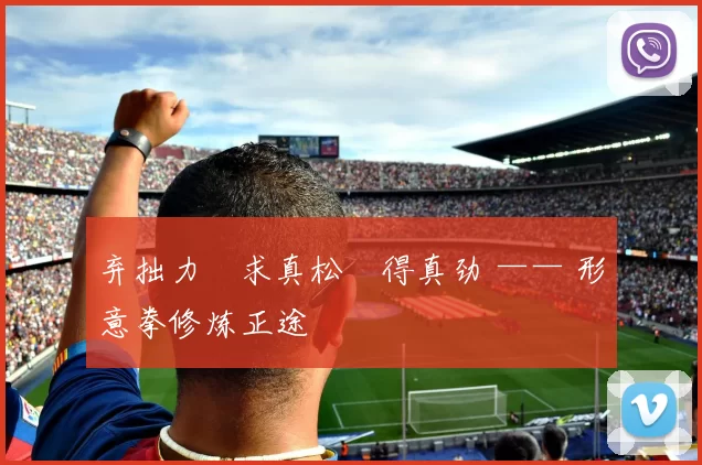 弃拙力・求真松・得真劲 —— 形意拳修炼正途