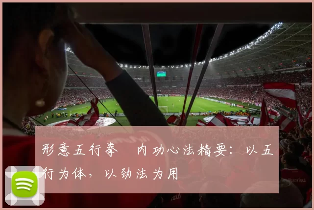 形意五行拳・内功心法精要：以五行为体，以劲法为用