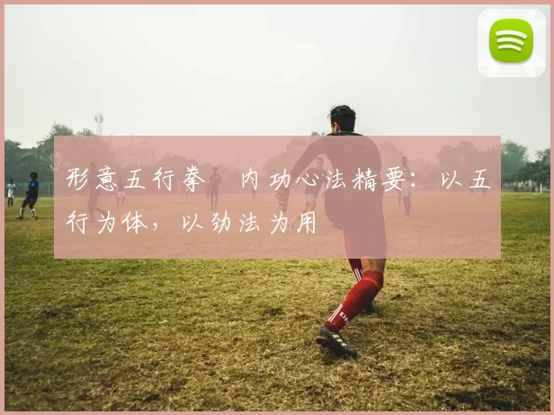 形意五行拳・内功心法精要：以五行为体，以劲法为用