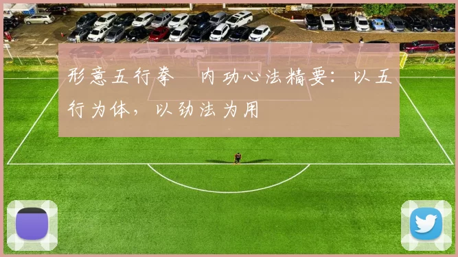 形意五行拳・内功心法精要:以五行为体,以劲法为用