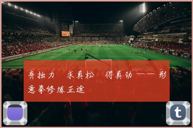 弃拙力・求真松・得真劲 —— 形意拳修炼正途