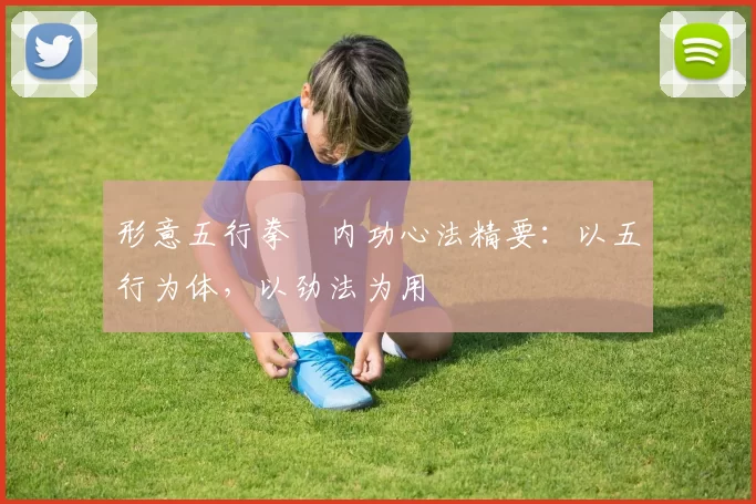 形意五行拳・内功心法精要：以五行为体，以劲法为用