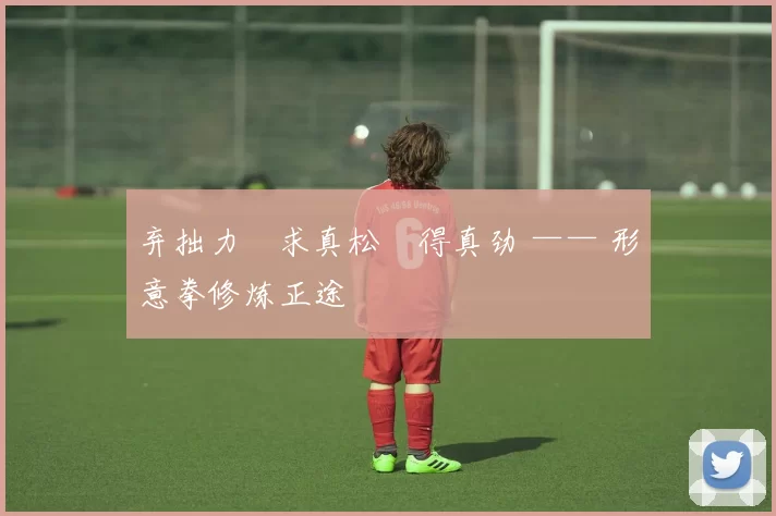 弃拙力・求真松・得真劲 —— 形意拳修炼正途