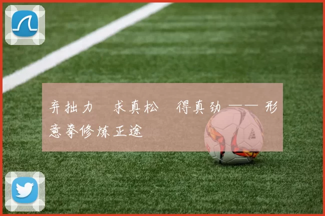 弃拙力・求真松・得真劲 —— 形意拳修炼正途