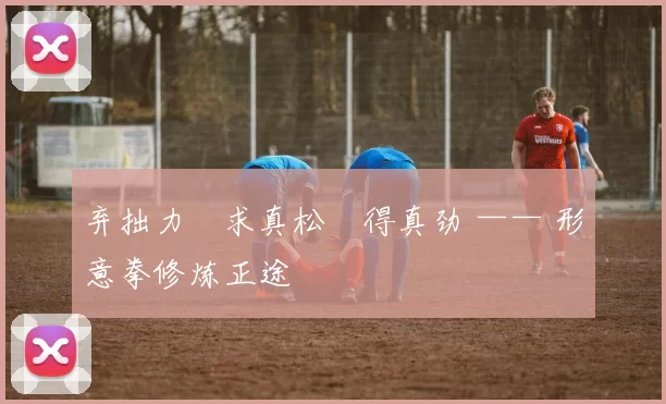 弃拙力・求真松・得真劲 —— 形意拳修炼正途