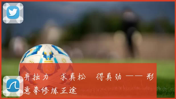 弃拙力・求真松・得真劲 —— 形意拳修炼正途