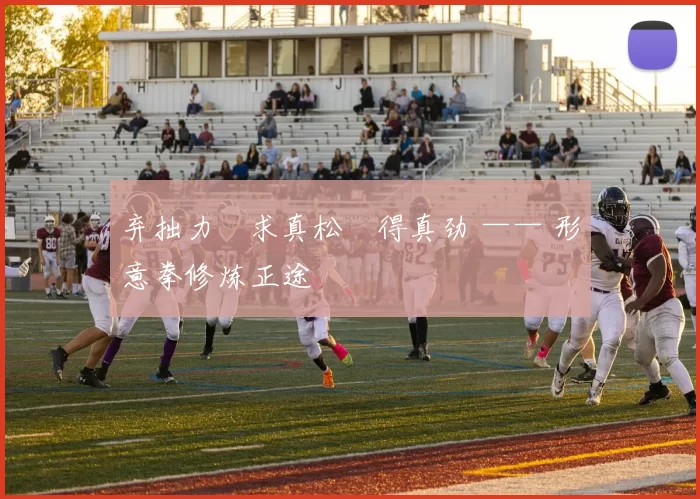 弃拙力・求真松・得真劲 —— 形意拳修炼正途