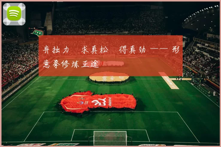 弃拙力・求真松・得真劲 —— 形意拳修炼正途