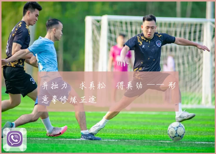 弃拙力・求真松・得真劲 —— 形意拳修炼正途