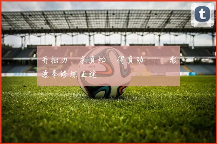 弃拙力・求真松・得真劲 —— 形意拳修炼正途