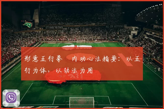 形意五行拳・内功心法精要:以五行为体,以劲法为用