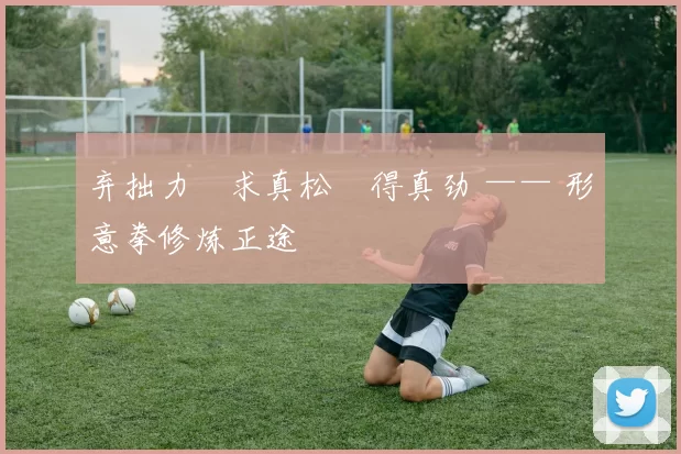 弃拙力・求真松・得真劲 —— 形意拳修炼正途