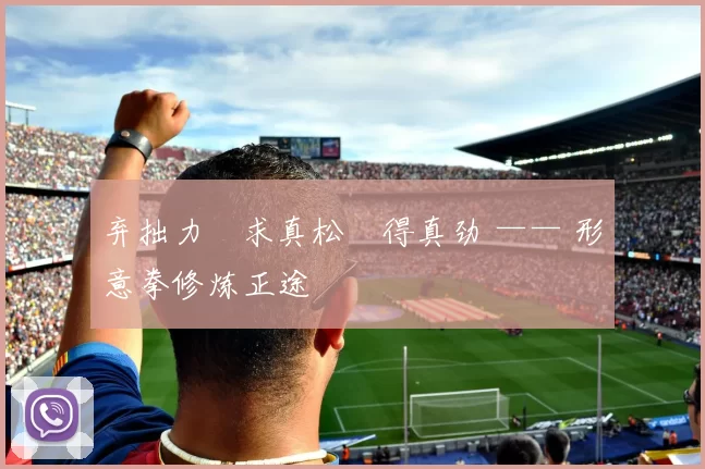 弃拙力・求真松・得真劲 —— 形意拳修炼正途