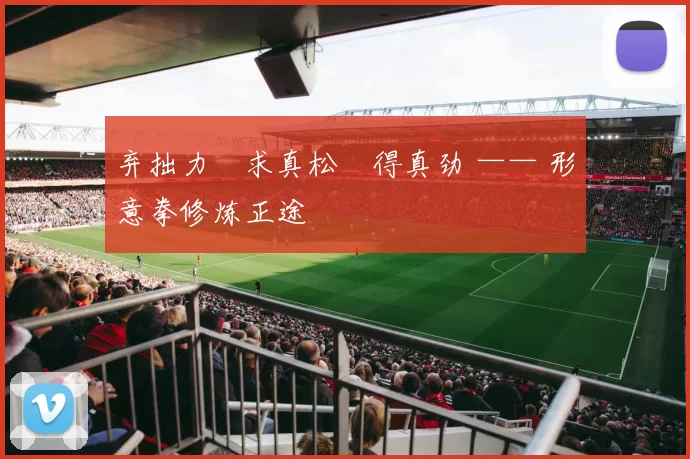 弃拙力・求真松・得真劲 —— 形意拳修炼正途