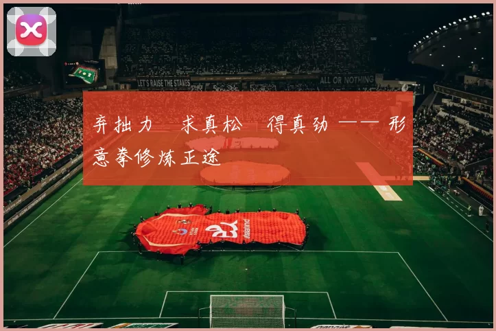 弃拙力・求真松・得真劲 —— 形意拳修炼正途