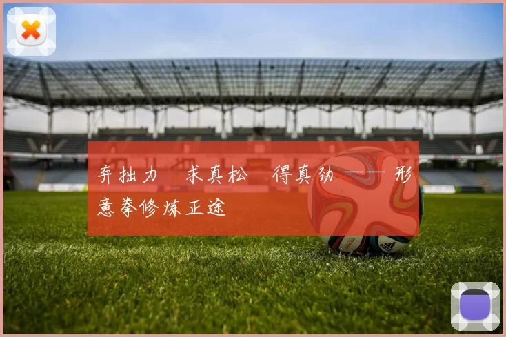 弃拙力・求真松・得真劲 —— 形意拳修炼正途