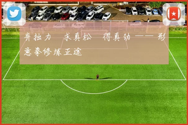 弃拙力・求真松・得真劲 —— 形意拳修炼正途