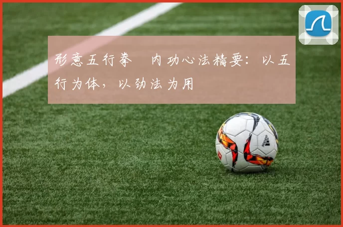 形意五行拳・内功心法精要:以五行为体,以劲法为用