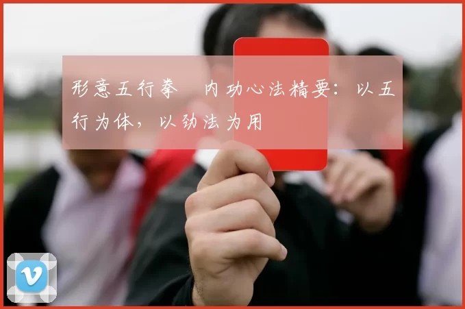 形意五行拳・内功心法精要:以五行为体,以劲法为用