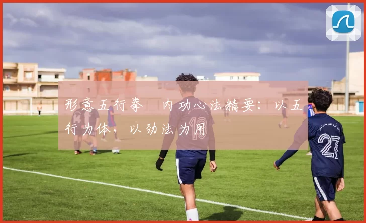 形意五行拳・内功心法精要:以五行为体,以劲法为用