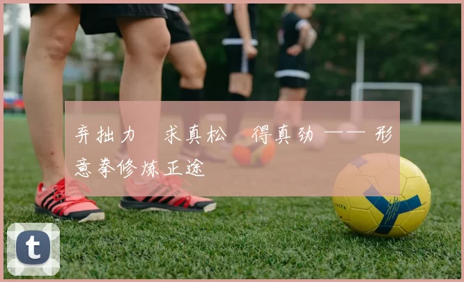 弃拙力・求真松・得真劲 —— 形意拳修炼正途