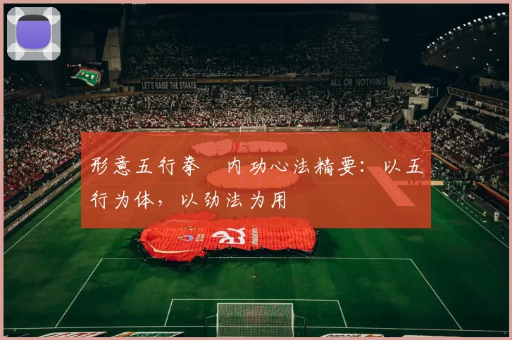 形意五行拳・内功心法精要:以五行为体,以劲法为用