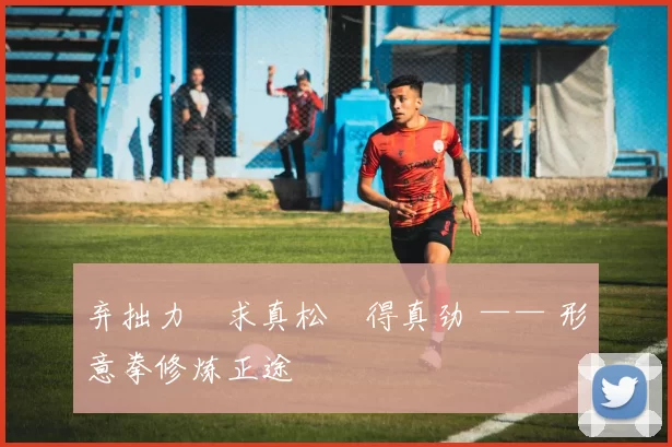 弃拙力・求真松・得真劲 —— 形意拳修炼正途