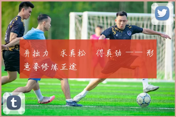 弃拙力・求真松・得真劲 —— 形意拳修炼正途