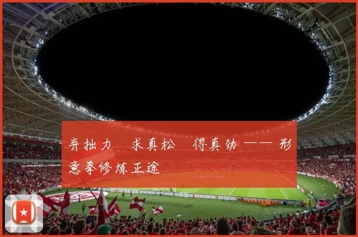 弃拙力・求真松・得真劲 —— 形意拳修炼正途